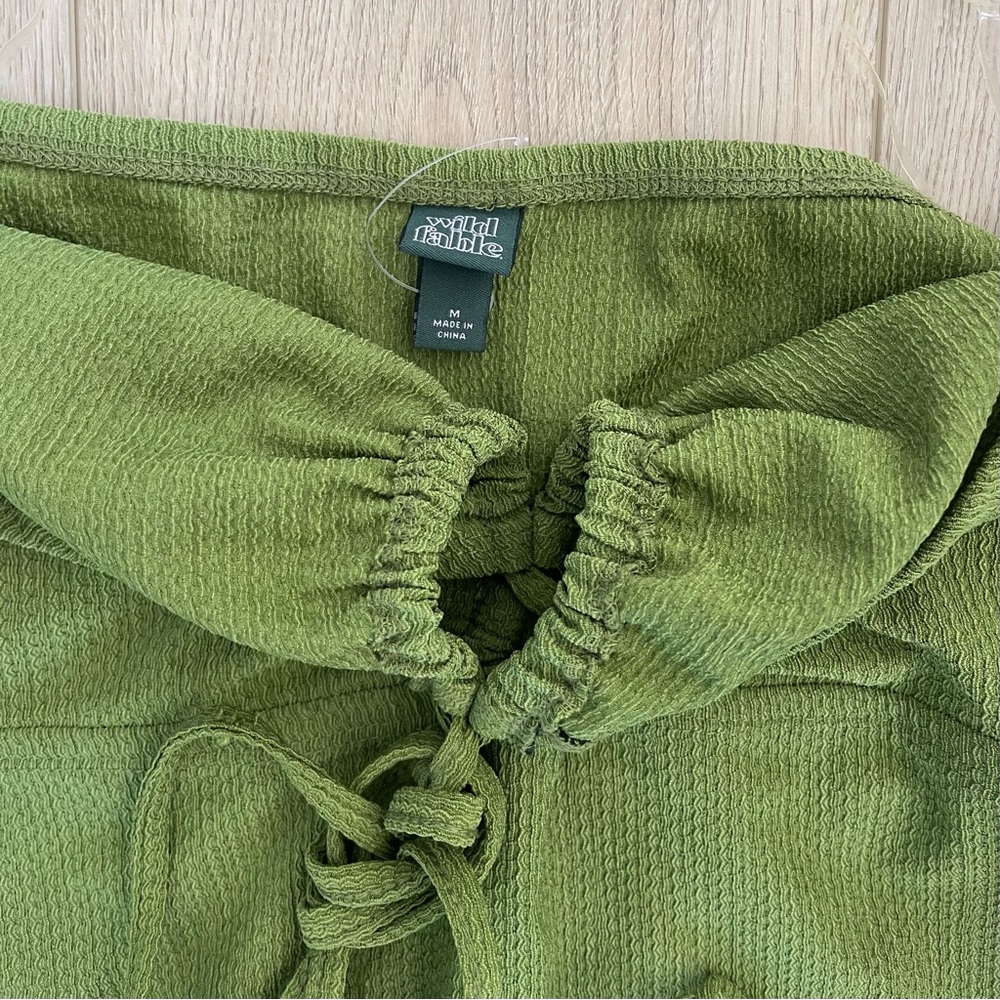 GREEN MINI DRESS - Picture 2 of 2
